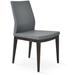 sohoConcept Pasha Solid Back Side Chair Wood/Upholstered in Brown | Wayfair DC1037-68