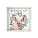 Stupell Industries Blessed Farmhouse Pig Canvas Wall Art Design by Elizabeth Tyndall Wood in Brown/White | 12 H x 12 W x 0.5 D in | Wayfair