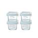 Prep & Savour Prisha 4 Qt Food Storage Container Glass in Blue | 2.3 H x 3.9 W x 3.9 D in | Wayfair CD5944FBEE0E411F9D5F5AFF72C6CE94