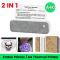 Mini imprimante thermique de transfert de tatouage sans fil machine Bluetooth portable rouleau de