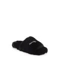 Furry Faux Shearling Slide Sandal