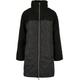 Winterjacke URBAN CLASSICS "Urban Classics Damen Ladies Oversized Sherpa Quilted Coat" Gr. L, schwarz (black) Damen Jacken Winterjacken