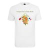 T-Shirt MISTERTEE "MisterTee Herren Orangerie Tee", Herren, Gr. S, weiß, 100% Baumwolle, bedruckt, casual, regular fit, U-Boot-Ausschnitt, Kurzarm, Shirts