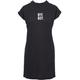 Jerseykleid MISTERTEE "Damen Ladies Bye Boy Extended Shoulder Dress" Gr. S, US-Größen, schwarz (black) Damen Kleider Freizeitkleider