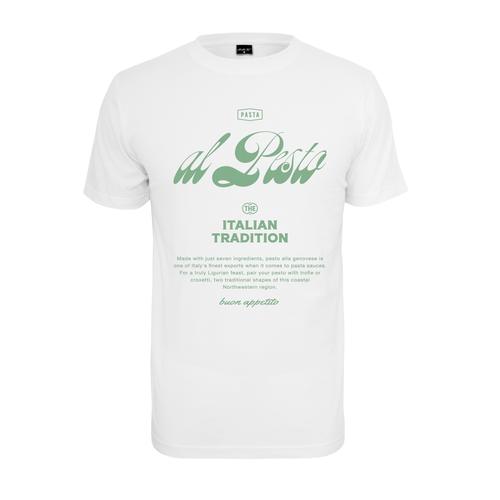 „Kurzarmshirt MISTERTEE „“Herren Al Pesto Tee““ Gr. L, weiß (white) Herren Shirts T-Shirts“