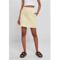 Sommerrock URBAN CLASSICS "Urban Classics Damen Ladies Organic Terry Mini Skirt" Gr. 4XL, gelb (softyellow) Damen Röcke