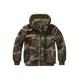 Allwetterjacke BRANDIT "Brandit Unisex Kids Windbreaker Frontzip" Gr. 146/152, grün (woodland) Jungen Jacken Übergangsjacken