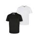 Kurzarmshirt URBAN CLASSICS "Kinder Boys Organic Cotton Basic Pocket Tee 2-Pack" Gr. 158/164, schwarz-weiß (black, white) Jungen Shirts T-Shirts