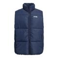 Steppweste JACK & JONES "JJMAX BODYWARMER" Gr. L, blau (navy blazer) Herren Westen Steppwesten