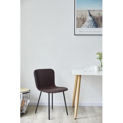 4-Fußstuhl SALESFEVER, grau (gau, schwarz, schwarz), B:44cm H:79cm T:52cm, Polyester, Metall, Stühle, ergonomisch geformte Sitzfläche und Rückenlehne Image