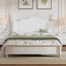 Retro Elegant Style Wood Platform Bed Frame