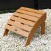 TALE Adirondack Ottoman Footstool All-Weather and Fade-Resistant Plastic Wood for Outdoor Patio