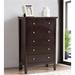 Traditional Style Bedroom Features Chest with 5 Drawers