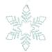 Vickerman 24" Pure White LED Star Ropelight Snowflake