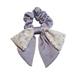 Rutiya Stretchy Temperament Cloth Lady Hair Tie Floral Bow Ribbon Hair Rope Hair Accessories