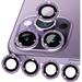 Compatible with iphone 14 Pro Max Camera Lens Protector Bling for Apple iPhone 14 Pro / 14 Pro Max Camera Cover Glitter Sparkly (6.1 & 6.7 ) Lenses Clear Glass Protection Accessories (Purple)