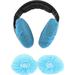 NOGIS 100 Pieces Headphone Ear Covers Disposable Earphone Overs Sanitary Non-Woven Stretch Earpad Covers Earcup Covers Fit for Most on Ear Headphones (11 cm White)