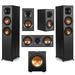 Klipsch Reference 5.1 Home Theater Pack with 2x R-620F Floorstanding Speaker R-12SW Subwoofer R-52C Center Channel Speaker and 2x R-41M Bookshelf Speaker Black