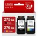 275XL 276XL Ink Cartridge for Canon Ink 275 and 276 PG-275 XL CL-276 XL High Capacity Combo Pack Compatible with Canon PIXMA TS3500 TS3520 TS3522 TR4700 TR4720 TR4722 Printer (1 Black 1 Tri-Color)