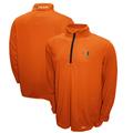 Men's Franchise Club Orange Miami Hurricanes Breeze Quarter-Zip Pullover