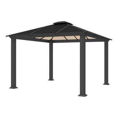 Paragon Outdoor Santa Monica 12' x 10' Hard Top Aluminum Gazebo