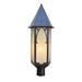 Arroyo Craftsman Saint George 24 Inch Tall 1 Light Outdoor Post Lamp - SGP-10-OF-BK