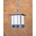 Arroyo Craftsman State Street 9 Inch Tall 1 Light Outdoor Hanging Lantern - SSH-8-GWC-RC