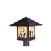 Arroyo Craftsman Timber Ridge 12 Inch Tall 1 Light Outdoor Post Lamp - TRP-12AR-M-S