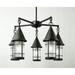 Arroyo Craftsman Valencia 32 Inch 5 Light Chandelier - VCH-7-5-CR-VP