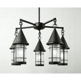 Arroyo Craftsman Valencia 32 Inch 5 Light Chandelier - VCH-7-5-TN-AB