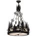 Meyda Lighting Skier Through The Trees 22 Inch Large Pendant - 15434