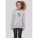 Kapuzenpullover F4NT4STIC "Harry Potter Hufflepuff Sport Emblem" Gr. 134/140, grau (heather grey) Mädchen Pullover