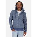 Sweatjacke ALIFE & KICKIN "EliasAK F Polarfleece Sweat Jacket Herren Sweatjacke, Jacke" Gr. XXL, blau (marine melange) Herren Sweatjacken