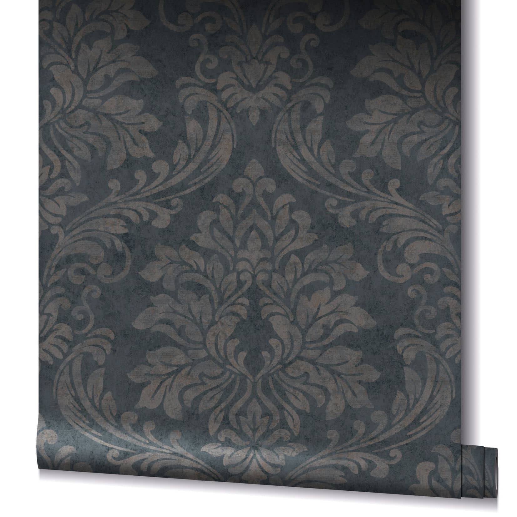 Vliestapete MARBURG "GZSZ Tapete 34814", schwarz, B:0,53m L:10,05m, Vlies, Tapeten, moderne Tapete für Wohnzimmer Schlafzimmer Küche