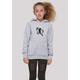 Kapuzenpullover F4NT4STIC "Basketball Spieler" Gr. 110/116, grau (heather grey) Mädchen Pullover