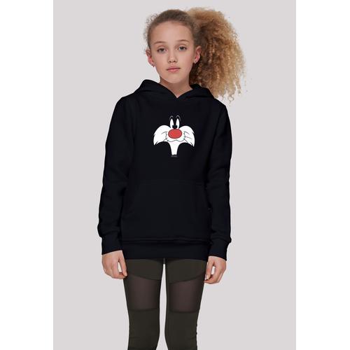 „Kapuzenpullover F4NT4STIC „“Looney Tunes Sylvester Big Face““ Gr. 146/152, schwarz Mädchen Pullover Print“