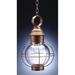 Northeast Lantern Onion 18 Inch Tall Outdoor Hanging Lantern - 2832-AC-MED-OPT