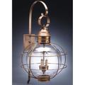 Northeast Lantern Onion 28 Inch Tall 3 Light Outdoor Wall Light - 2851-DAB-LT3-CLR