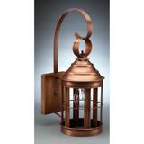 Northeast Lantern Heal 16 Inch Tall Outdoor Wall Light - 3317-VG-MED-CSG