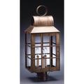 Northeast Lantern Lynn 24 Inch Tall 3 Light Outdoor Post Lamp - 8143-AC-LT3-SMG