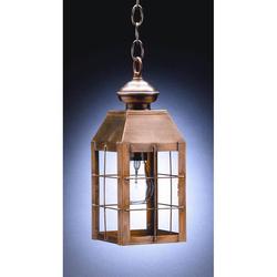 Northeast Lantern Woodcliffe 13 Inch Tall Outdoor Hanging Lantern - 8312-AC-MED-CLR