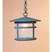 Arroyo Craftsman Berkeley 10 Inch Tall 1 Light Outdoor Hanging Lantern - BH-11-WO-BZ