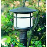 Arroyo Craftsman Berkeley 9 Inch Tall 1 Light Outdoor Post Lamp - BP-11-TN-BK