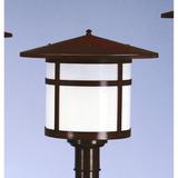 Arroyo Craftsman Berkeley 13 Inch Tall 1 Light Outdoor Post Lamp - BP-17-TN-RB