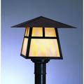 Arroyo Craftsman Carmel 9 Inch Tall 1 Light Outdoor Post Lamp - CP-12H-M-RC