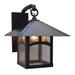 Arroyo Craftsman Evergreen 15 Inch Tall 1 Light Outdoor Wall Light - EB-12HF-F-BK