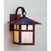 Arroyo Craftsman Evergreen 13 Inch Tall 1 Light Outdoor Wall Light - EB-9T-OF-BK