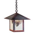 Arroyo Craftsman Evergreen 17 Inch Tall 1 Light Outdoor Hanging Lantern - EH-16A-RM-RC