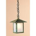 Arroyo Craftsman Evergreen 10 Inch Tall 1 Light Outdoor Hanging Lantern - EH-7E-TN-S