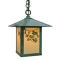 Arroyo Craftsman Evergreen 12 Inch Tall 1 Light Outdoor Hanging Lantern - EH-9E-CS-BK